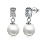 Pearls Earrings 925 Sterling Silver Jewelry