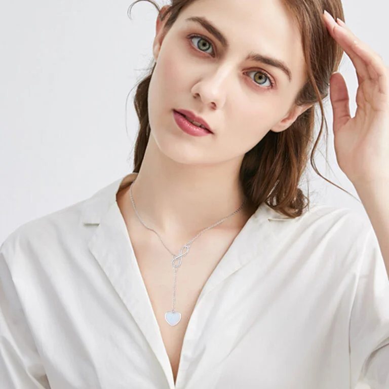 Infinite Love Necklace 925 Sterling Silver Jewelry Gift - Image 3