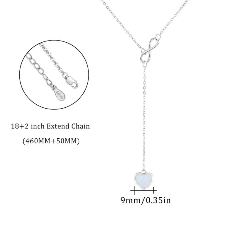 Infinite Love Necklace 925 Sterling Silver Jewelry Gift - Image 4