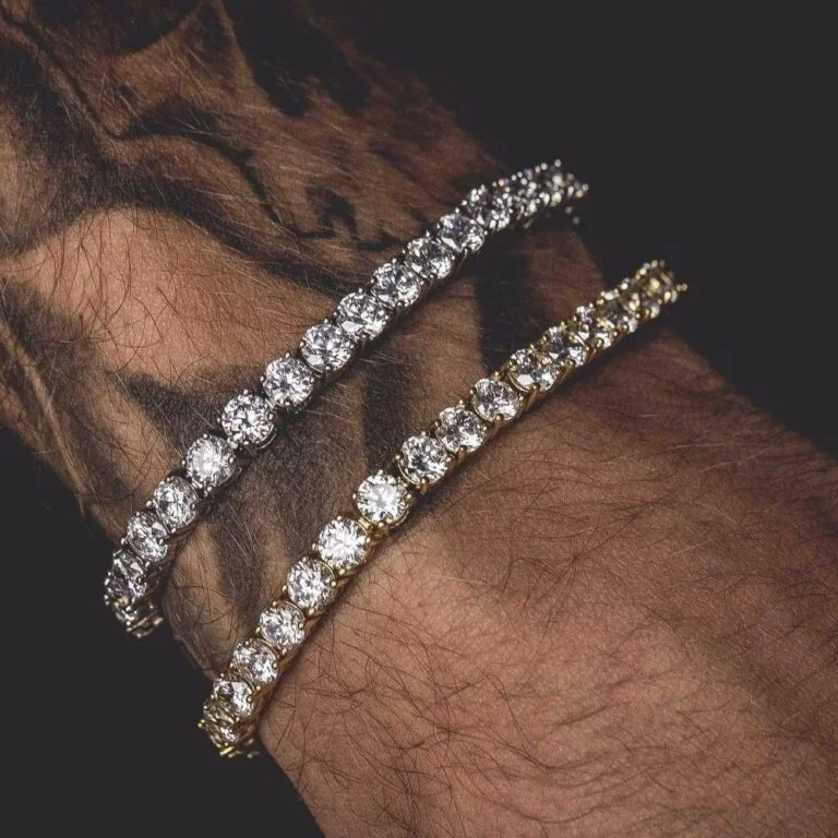 Hip Hop Bracelet Iced Out Single Row Rhinestones Chain Bling Tennis Charm Bracelets Zirconia Bracelets Link Chain Jewelry - Image 3