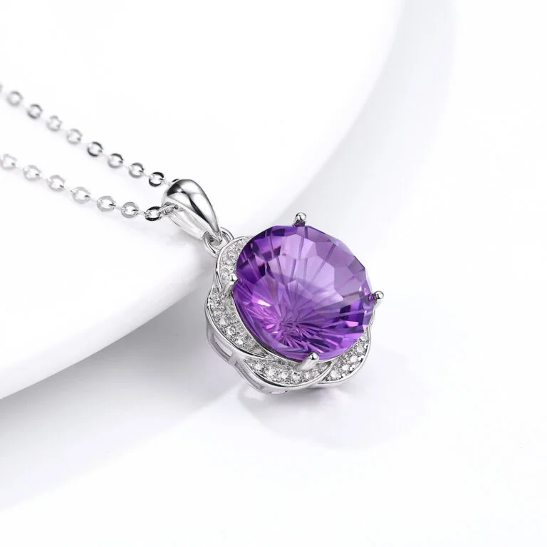Pendant S925 Silver Luxury Flower Design