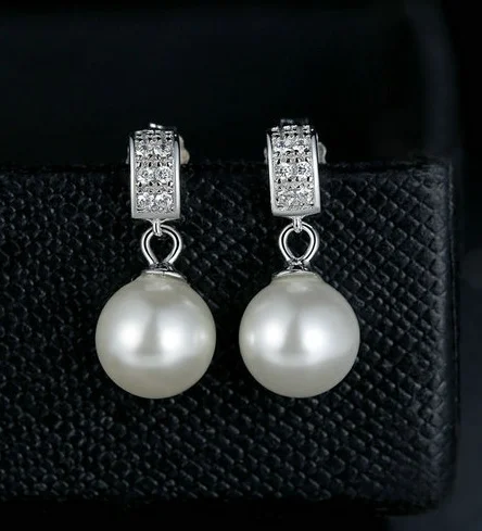 Pearls Earrings 925 Sterling Silver Jewelry - Image 5