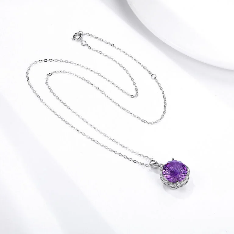 Pendant S925 Silver Luxury Flower Design