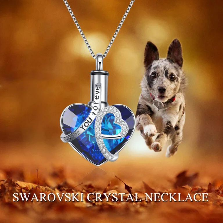 Sterling Silver Heart URN Necklace Engraved I Love You Forever - Image 5