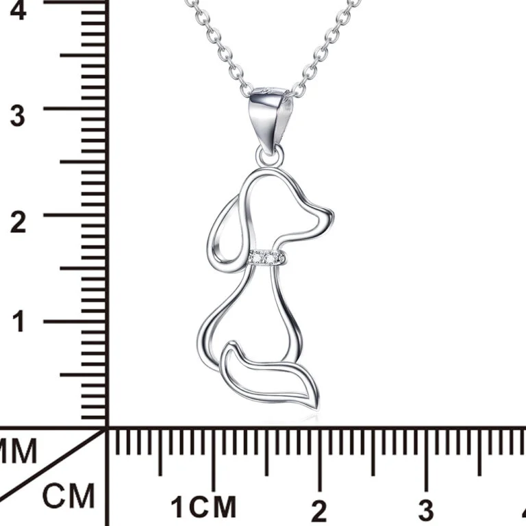 925 Sterling Silver Jewelry Dog Necklace - Image 4