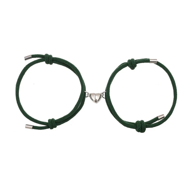 Simple Nylon Love Magnetic Bracelet - Image 10