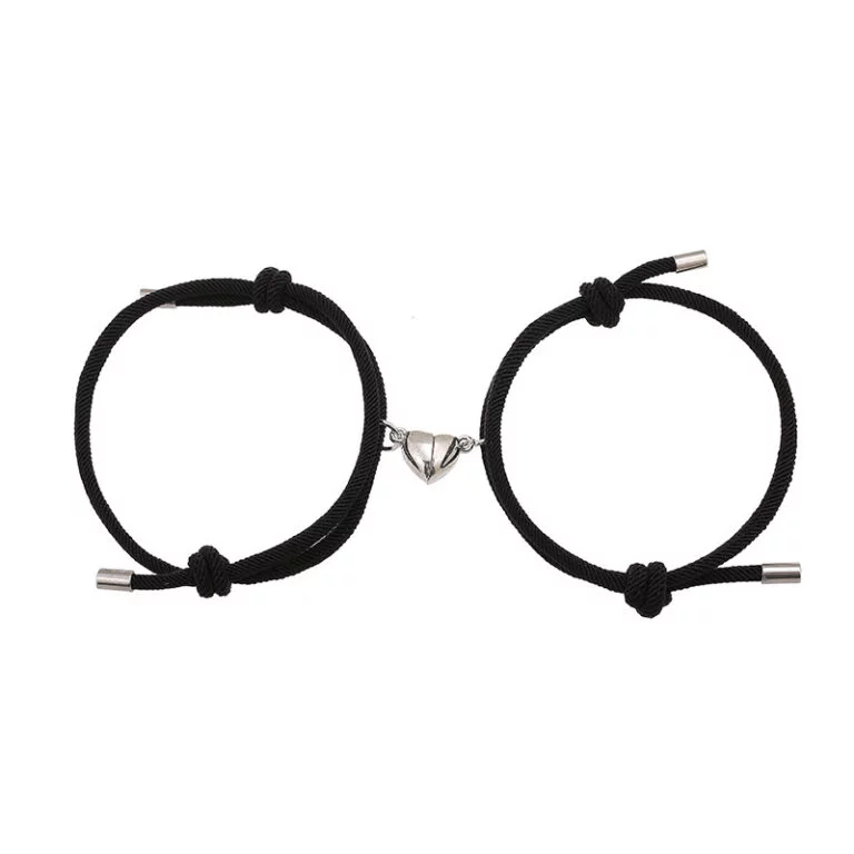 Simple Nylon Love Magnetic Bracelet - Image 7